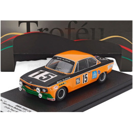 TROFEU BMW 2800 CS (night version) N 15 6h PAUL RICARD 1971 JEAN PIERRE BELTOISE - GUNTHER HUBER - ORANGE BLACK 1/43