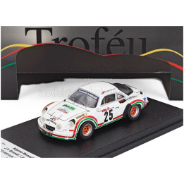 TROFEU RENAULT ALPINE A110 N 25 RALLY CRITERIUM DE TOURAINE 1976 JEAN PHILIPPE SONNATI - JEANINE FERNON - WHITE 1/43