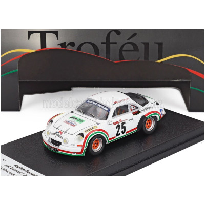 TROFEU RENAULT ALPINE A110 N 25 RALLY CRITERIUM DE TOURAINE 1976 JEAN PHILIPPE SONNATI - JEANINE FERNON - WHITE 1/43
