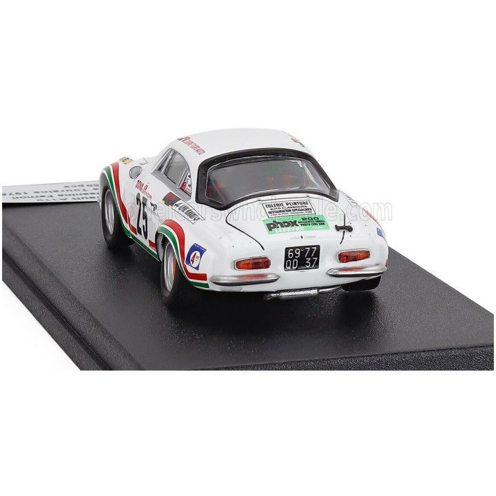 TROFEU RENAULT ALPINE A110 N 25 RALLY CRITERIUM DE TOURAINE 1976 JEAN PHILIPPE SONNATI - JEANINE FERNON - WHITE 1/43