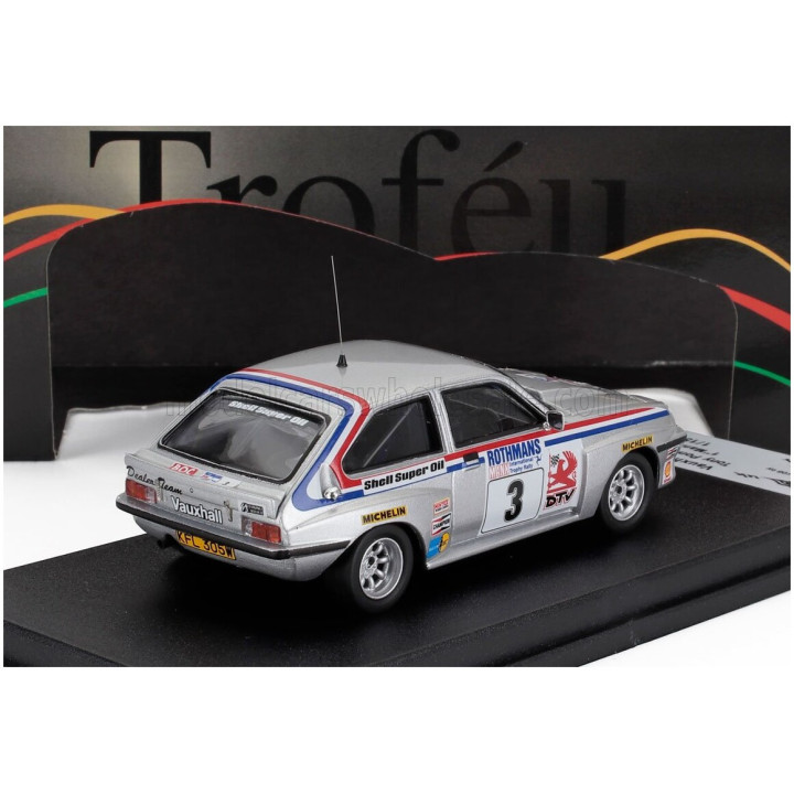 TROFEU VAUXHALL CHEVELLE HSR N 3 WINNER RALLY MANX 1981 TONY POND - MIKE NICHOLSON - SILVER 1/43