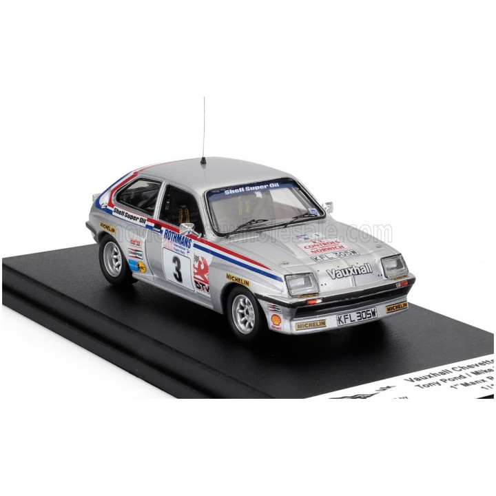 TROFEU VAUXHALL CHEVELLE HSR N 3 WINNER RALLY MANX 1981 TONY POND - MIKE NICHOLSON - SILVER 1/43