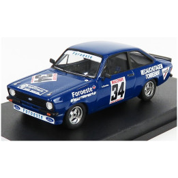 TROFEU FORD ENGLAND ESCORT MKII N 34 RALLY VILA DO CONDE 1980 A.CARREIRA - BLUE 1/43