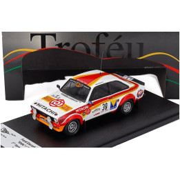 TROFEU FORD ENGLAND ESCORT MK2 (night version) N 39 RALLY YPRES 1979 ELDIS - ROSSI - WHITE RED ORANGE 1/43