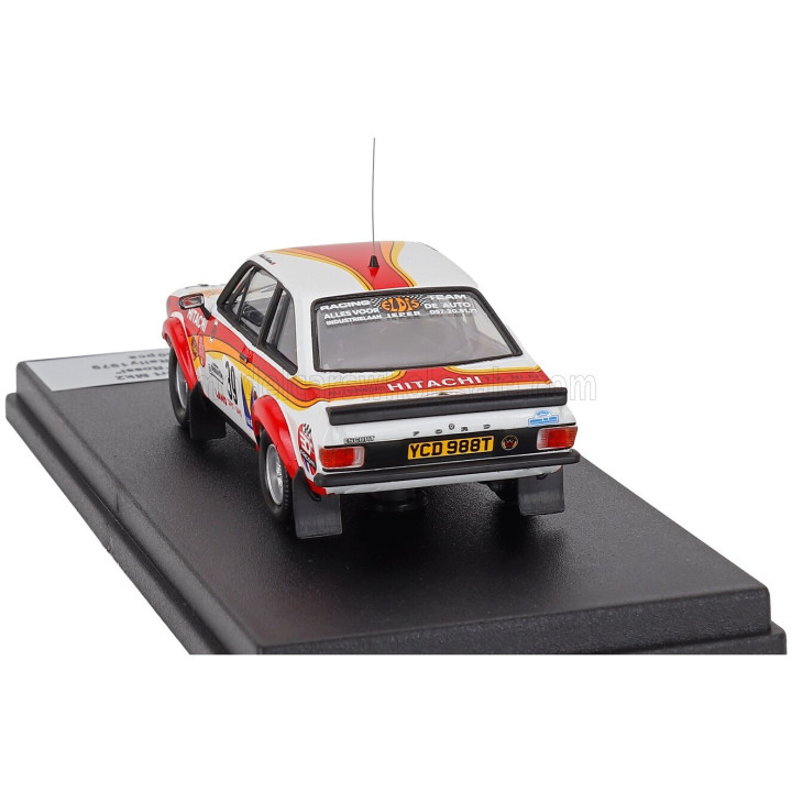 TROFEU FORD ENGLAND ESCORT MK2 (night version) N 39 RALLY YPRES 1979 ELDIS - ROSSI - WHITE RED ORANGE 1/43