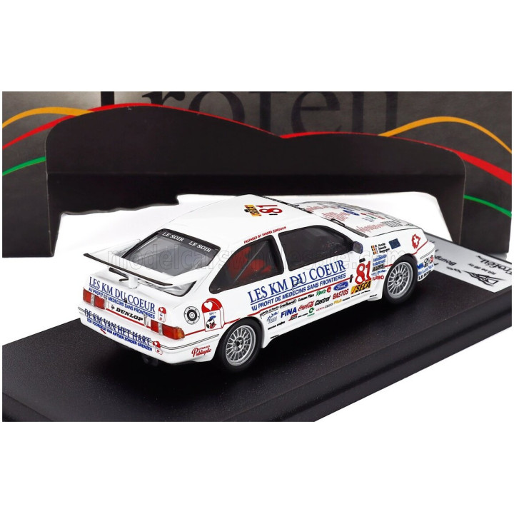 TROFEU FORD ENGLAND SIERRA RS COSWORTH N 81 24h SPA 1989 C BOURGOIGNIE - P VERELLEN - Y SEMOULIN - WHITE 1/43