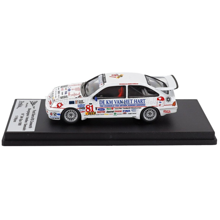 TROFEU FORD ENGLAND SIERRA RS COSWORTH N 81 24h SPA 1989 C BOURGOIGNIE - P VERELLEN - Y SEMOULIN - WHITE 1/43