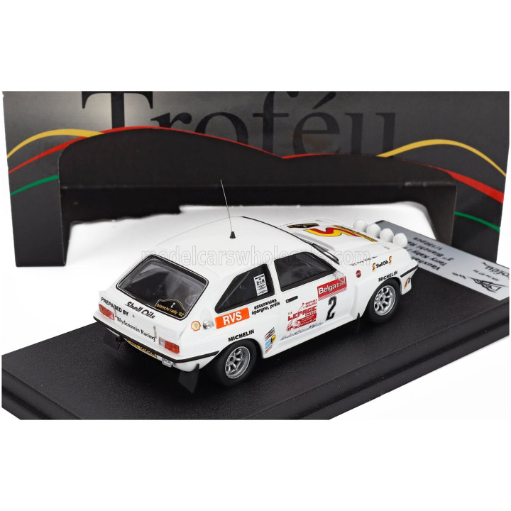 TROFEU VAUXHALL CHEVETTE HSR (night version) N 2 3rd RALLY BIANCHI 1982 TERRY KABY - ROB ARTHUR - WHITE 1/43