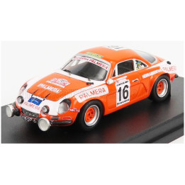 TROFEU RENAULT ALPINE A110 N 16 RALLY FIRESTONE 1976 I.SUNSUNDEGUI - J.LARRINAGA - ORANGE WHITE 1/43
