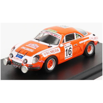 TROFEU RENAULT ALPINE A110 N 16 RALLY FIRESTONE 1976 I.SUNSUNDEGUI - J.LARRINAGA - ORANGE WHITE 1/43