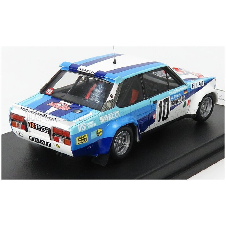 TROFEU FIAT 131 ABARTH TEAM FIAT ITALIA N 10 WINNER RALLY MONTECARLO 1980 W.ROHRL - C.GEISTDORFER - WHITE BLUE 1/43