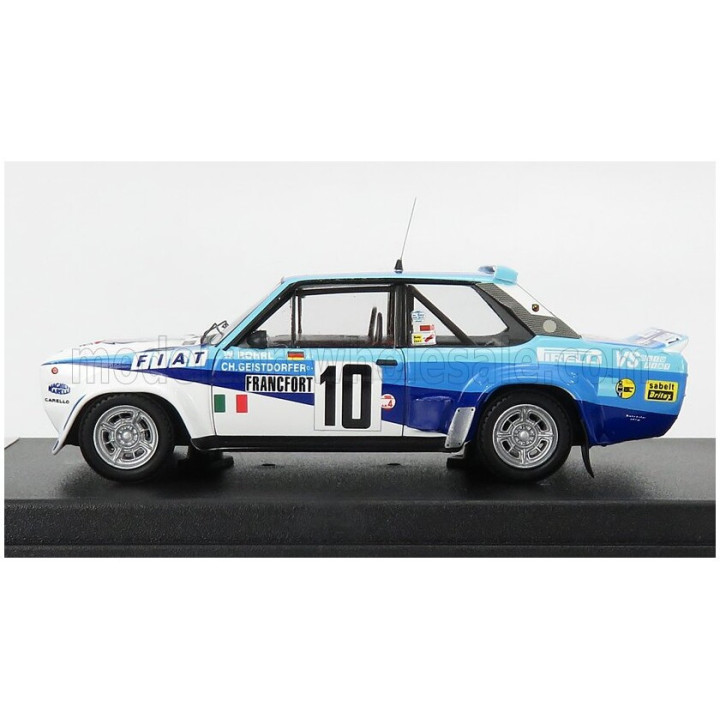 TROFEU FIAT 131 ABARTH TEAM FIAT ITALIA N 10 WINNER RALLY MONTECARLO 1980 W.ROHRL - C.GEISTDORFER - WHITE BLUE 1/43