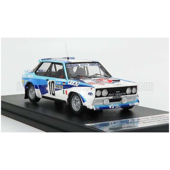 TROFEU FIAT 131 ABARTH TEAM FIAT ITALIA N 10 WINNER RALLY MONTECARLO 1980 W.ROHRL - C.GEISTDORFER - WHITE BLUE 1/43