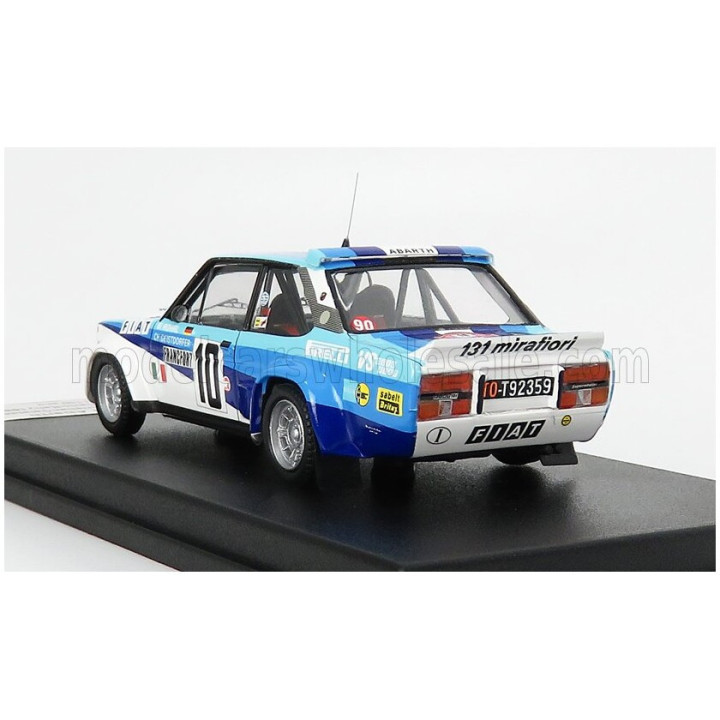 TROFEU FIAT 131 ABARTH TEAM FIAT ITALIA N 10 WINNER RALLY MONTECARLO 1980 W.ROHRL - C.GEISTDORFER - WHITE BLUE 1/43