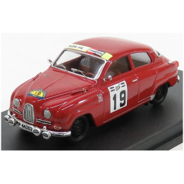 TROFEU SAAB 96 N 19 WINNER RALLY SWEDEN 1966 A.ANDERSSON - S.O.SVEDBERG - RED 1/43