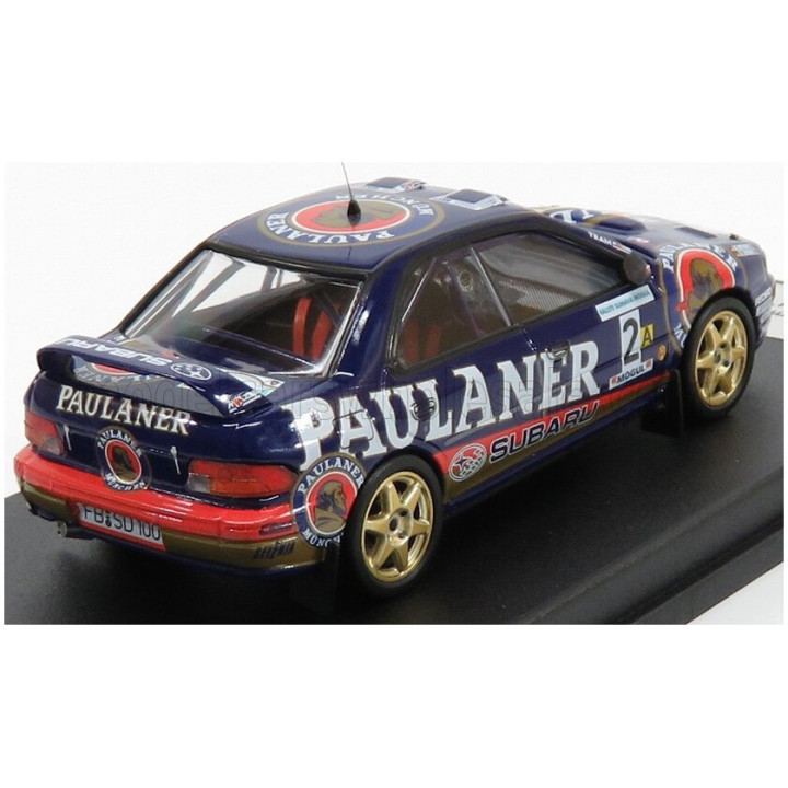 TROFEU SUBARU IMPREZA PAULANER N 2 WINNER RALLY SUMAVA 1997 A.KREMER - S.BEHLING - BLUE 1/43
