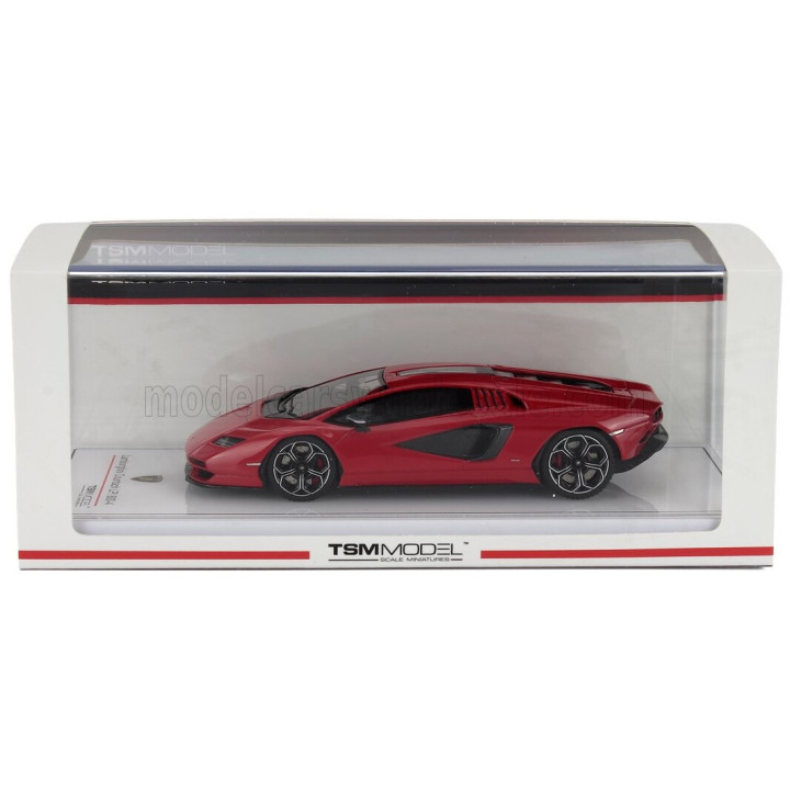 TRUESCALE LAMBORGHINI COUNTACH LPi 800-4 2021 - ROSSO MARS - RED 1/43