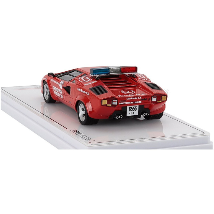 TRUESCALE LAMBORGHINI COUNTACH SAFETY CAR F1 MONACO GP 1983 - RED 1/43