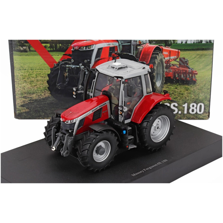 UNIVERSAL HOBBIES MASSEY FERGUSON MF6S.180 TRACTOR 2021 - RED GREY 1/32