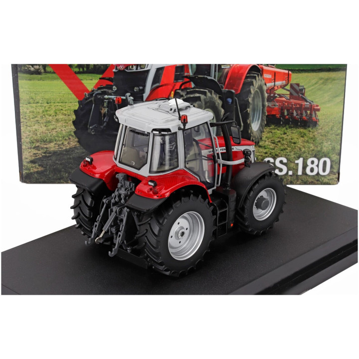 UNIVERSAL HOBBIES MASSEY FERGUSON MF6S.180 TRACTOR 2021 - RED GREY 1/32