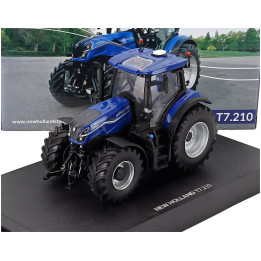 UNIVERSAL HOBBIES NEW HOLLAND T7.210 TRACTOR DYNAMIC BLUE 2024 - BLUE BLACK 1/32