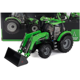UNIVERSAL HOBBIES DEUTZ-FAHR 6150.4 TTV TRACTOR WITH FZ 47-23 FRONT LOADER 2018 - GREEN BLACK 1/32