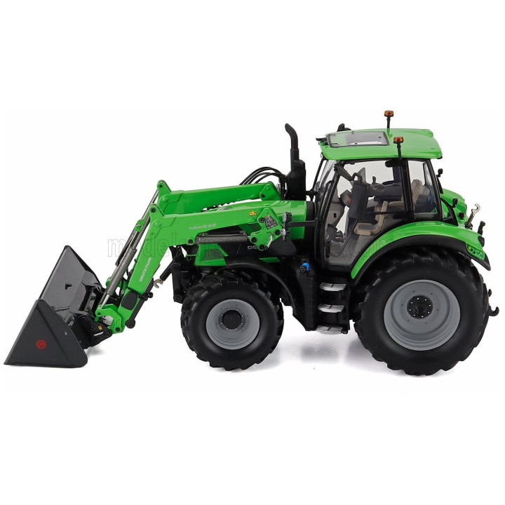 UNIVERSAL HOBBIES DEUTZ-FAHR 6150.4 TTV TRACTOR WITH FZ 47-23 FRONT LOADER 2018 - GREEN BLACK 1/32