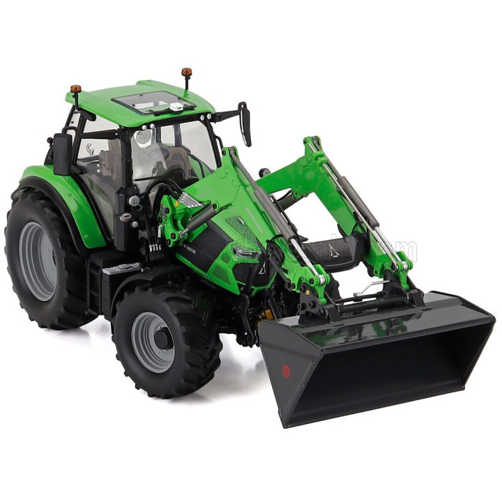 UNIVERSAL HOBBIES DEUTZ-FAHR 6150.4 TTV TRACTOR WITH FZ 47-23 FRONT LOADER 2018 - GREEN BLACK 1/32
