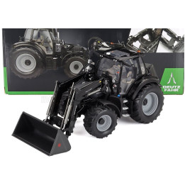 UNIVERSAL HOBBIES DEUTZ-FAHR 6150.4 TTV TRACTOR WARRIOR WITH FZ 47-23 FRONT LOADER 2018 - BLACK 1/32