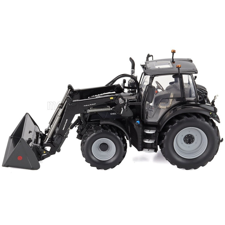 UNIVERSAL HOBBIES DEUTZ-FAHR 6150.4 TTV TRACTOR WARRIOR WITH FZ 47-23 FRONT LOADER 2018 - BLACK 1/32