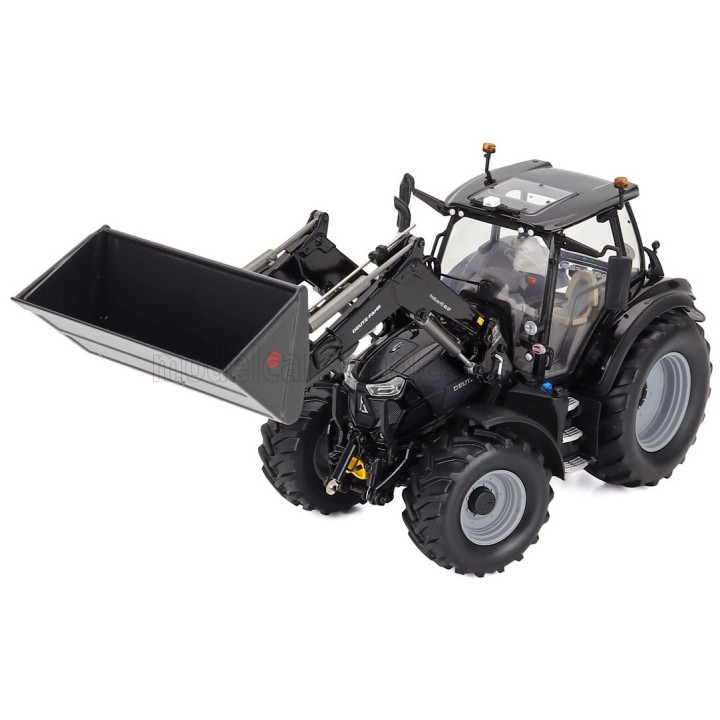 UNIVERSAL HOBBIES DEUTZ-FAHR 6150.4 TTV TRACTOR WARRIOR WITH FZ 47-23 FRONT LOADER 2018 - BLACK 1/32