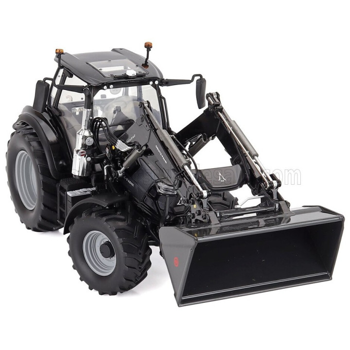 UNIVERSAL HOBBIES DEUTZ-FAHR 6150.4 TTV TRACTOR WARRIOR WITH FZ 47-23 FRONT LOADER 2018 - BLACK 1/32