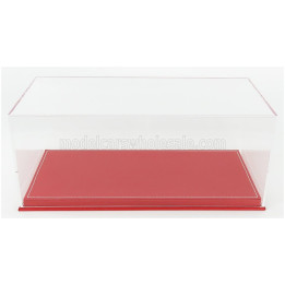 VETRINA DISPLAY BOX VETRINA DISPLAY BOX BASE IN PELLE ROSSA - LEATHER BASE RED - Lungh.LENGHT cm 31.7 X Largh.WIDTH cm 15.9 X