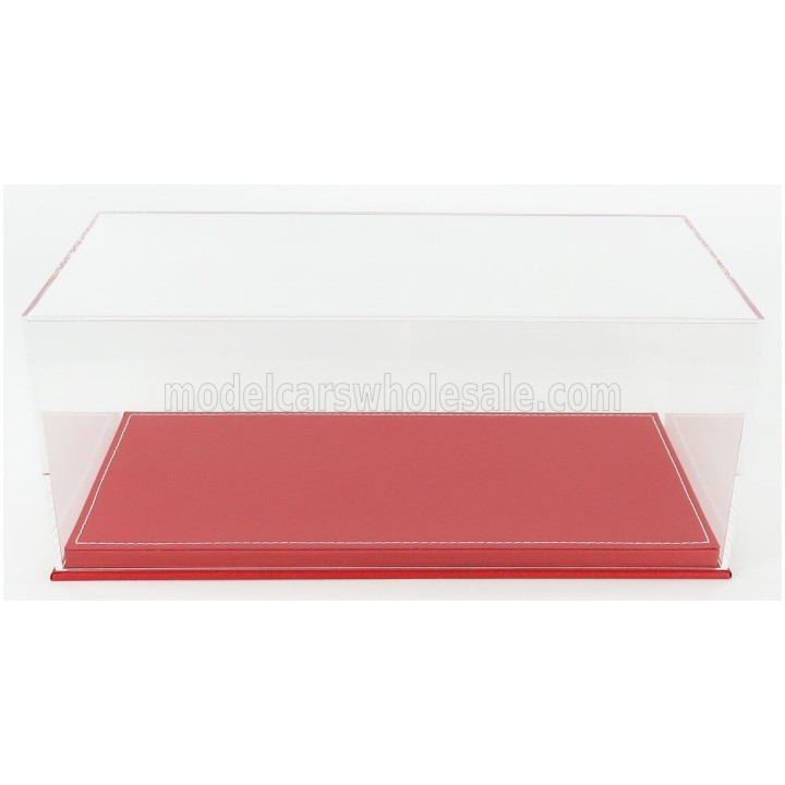 VETRINA DISPLAY BOX VETRINA DISPLAY BOX BASE IN PELLE ROSSA - LEATHER BASE RED - Lungh.LENGHT cm 31.7 X Largh.WIDTH cm 15.9 X