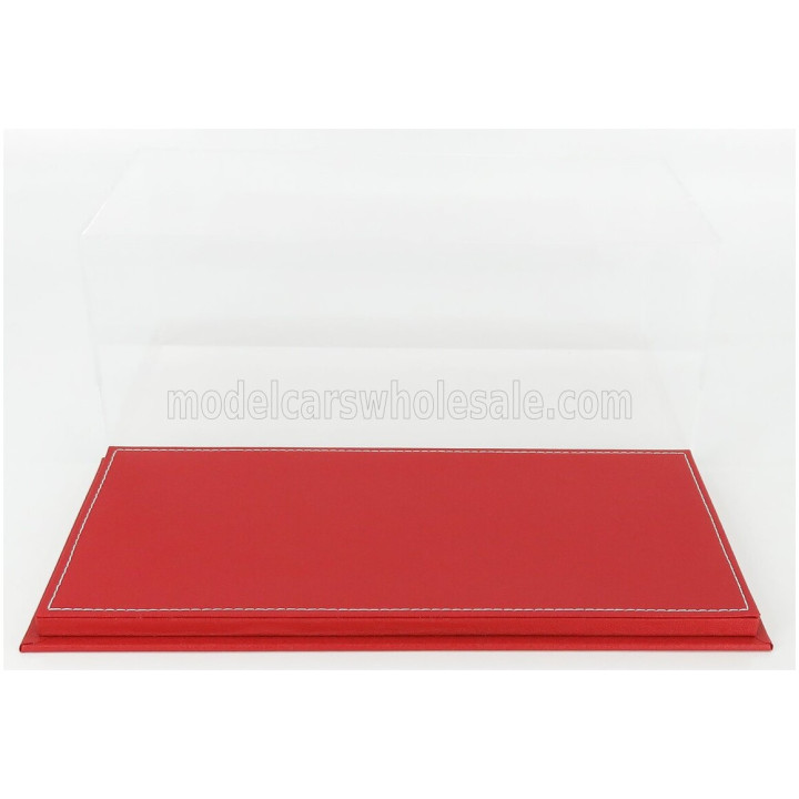 VETRINA DISPLAY BOX VETRINA DISPLAY BOX BASE IN PELLE ROSSA - LEATHER BASE RED - Lungh.LENGHT cm 31.7 X Largh.WIDTH cm 15.9 X