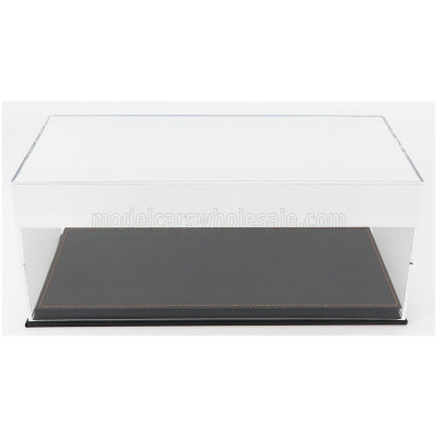 VETRINA DISPLAY BOX VETRINA DISPLAY BOX BASE IN PELLE NERA - LEATHER BASE BLACK - Lungh.LENGHT cm 31.7 X Largh.WIDTH cm 15.9 X