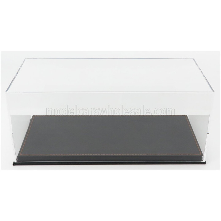 VETRINA DISPLAY BOX VETRINA DISPLAY BOX BASE IN PELLE NERA - LEATHER BASE BLACK - Lungh.LENGHT cm 31.7 X Largh.WIDTH cm 15.9 X