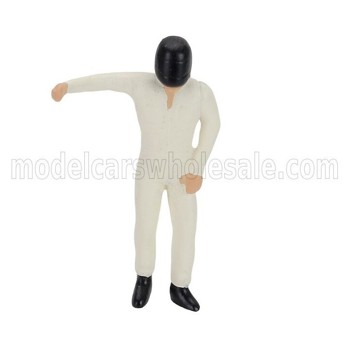VITESSE FIGURES SET 2 X CHAMPION DRIVER - WHITE BLACK 1/43