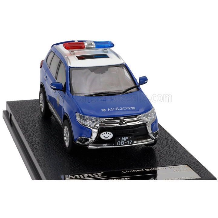 VITESSE MITSUBISHI OUTLANDER MACAU POLICE 2019 - BLUE 1/43