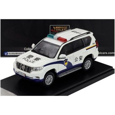 VITESSE TOYOTA LAND CRUISER PRADO GUANGZHOU POLICE 2018 - WHITE 1/43