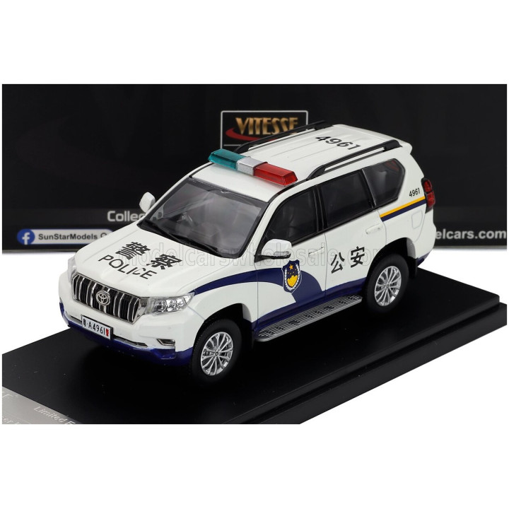 VITESSE TOYOTA LAND CRUISER PRADO GUANGZHOU POLICE 2018 - WHITE 1/43