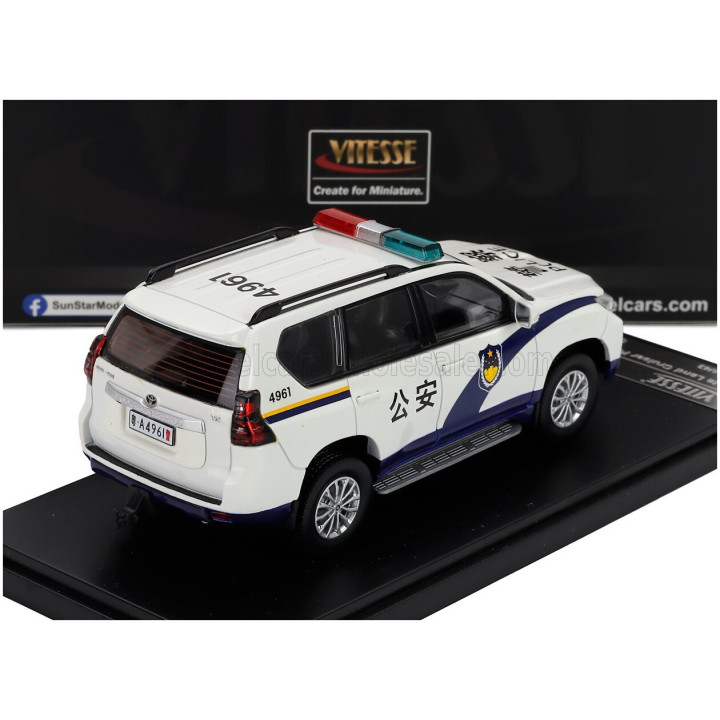 VITESSE TOYOTA LAND CRUISER PRADO GUANGZHOU POLICE 2018 - WHITE 1/43