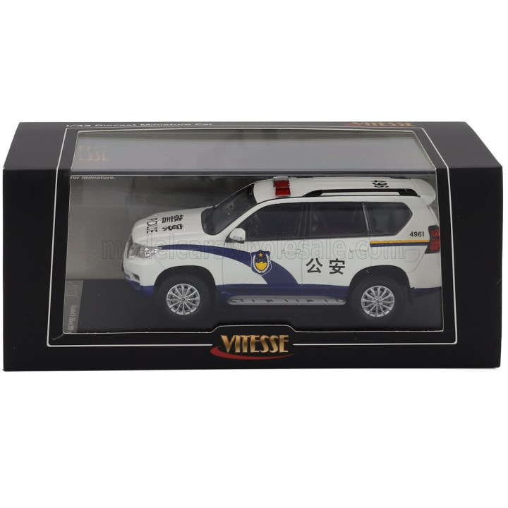 VITESSE TOYOTA LAND CRUISER PRADO GUANGZHOU POLICE 2018 - WHITE 1/43