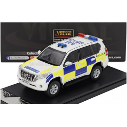 VITESSE TOYOTA LAND CRUISER PRADO HONG KONG TRAFFIC NEW TERRITORIES SOUTH POLICE 2015 - WHITE BLUE YELLOW 1/43