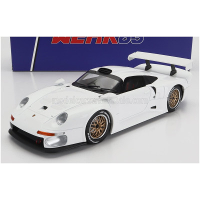 WERK83 PORSCHE 911 GT1 PLAIN BODY VERSION 1996 - WHITE 1/18