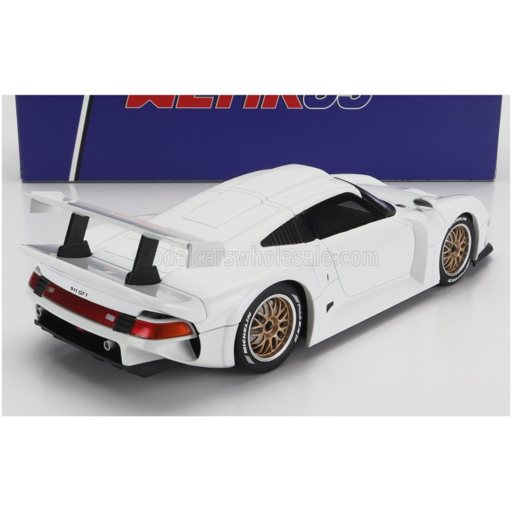 WERK83 PORSCHE 911 GT1 PLAIN BODY VERSION 1996 - WHITE 1/18