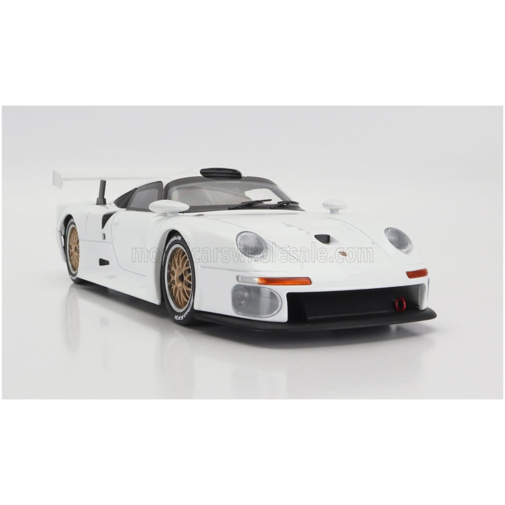 WERK83 PORSCHE 911 GT1 PLAIN BODY VERSION 1996 - WHITE 1/18