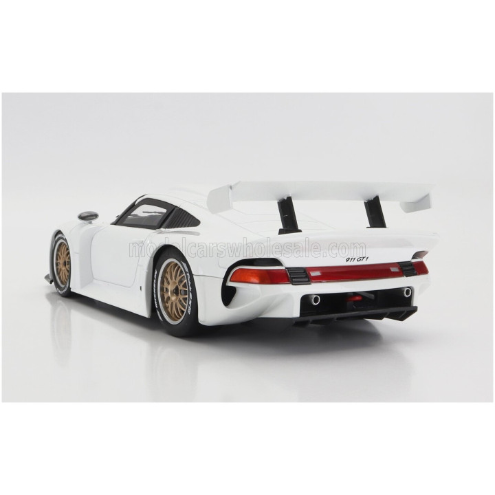 WERK83 PORSCHE 911 GT1 PLAIN BODY VERSION 1996 - WHITE 1/18