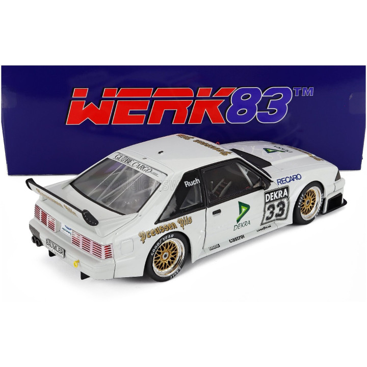 WERK83 FORD USA MUSTANG 5.0 GT TEAM RUCH MOTORSPORT N 33 DTM 1993 GERD RUCH - WHITE 1/18