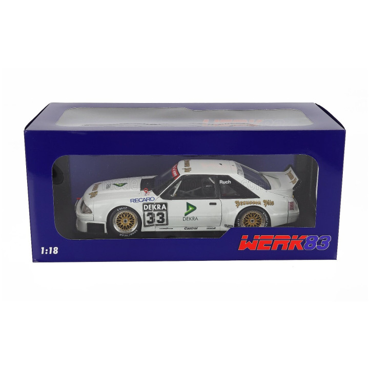 WERK83 FORD USA MUSTANG 5.0 GT TEAM RUCH MOTORSPORT N 33 DTM 1993 GERD RUCH - WHITE 1/18